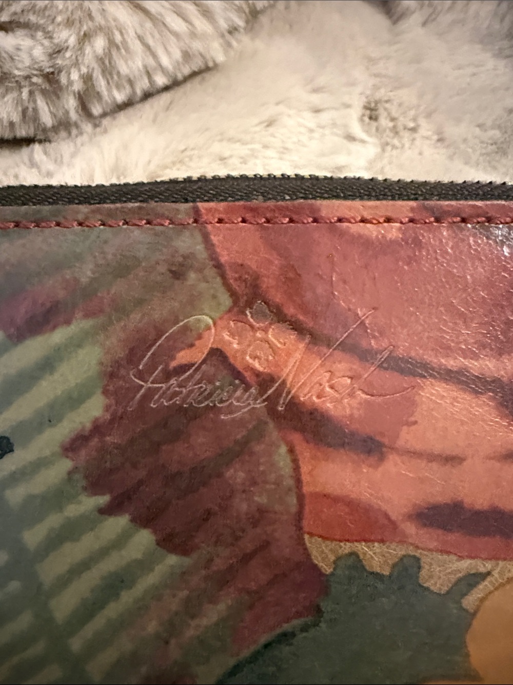 Patricia Nash Multicolor Floral Leather Snap Wallet in Red Accent - Picture 5 of 9